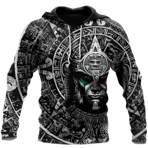 3D Aztec Mexican Warrior Hoodie, Aztec Gift For Him Her, Aztec Mexico Hoodies