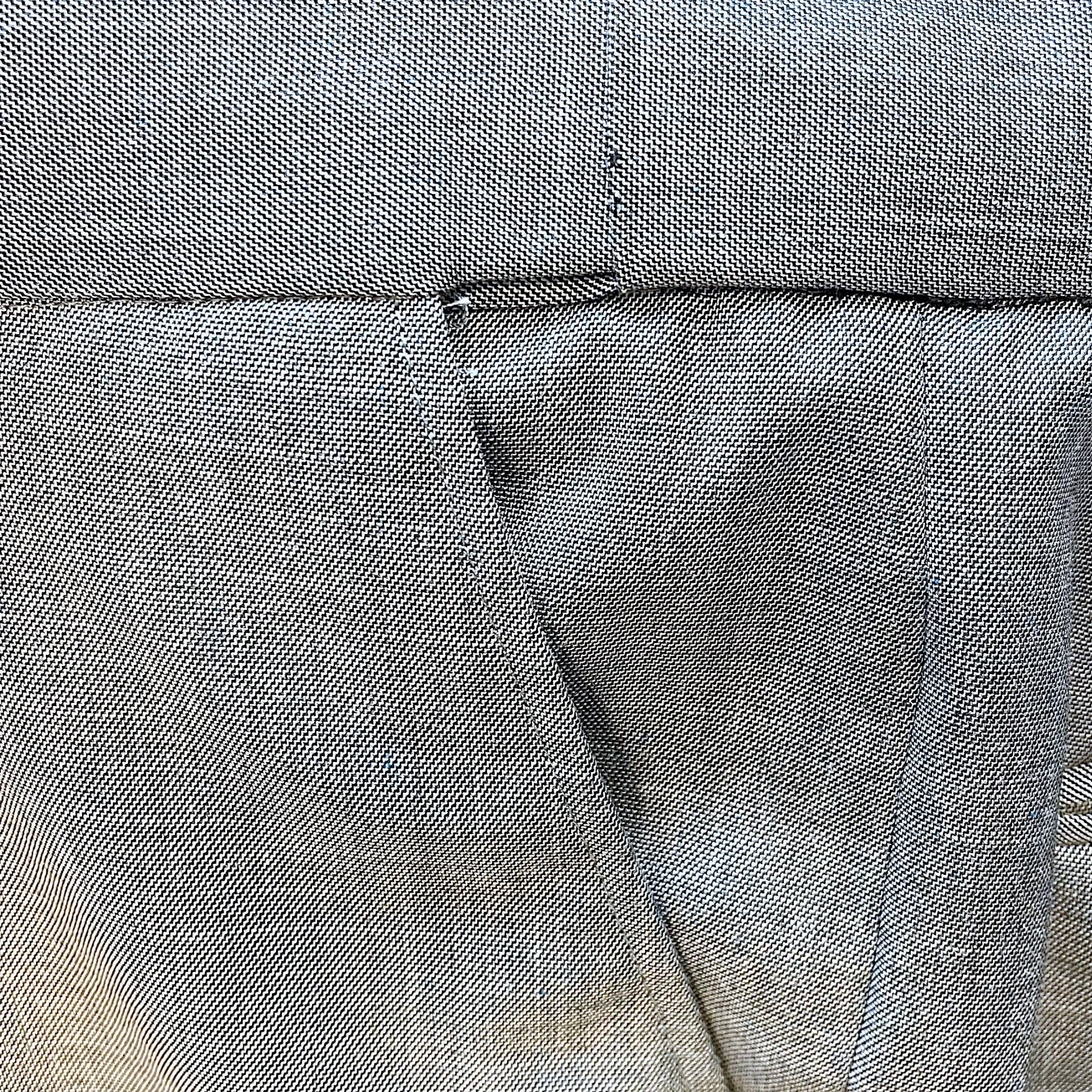 3pc Charcoal Sharkskin Suit