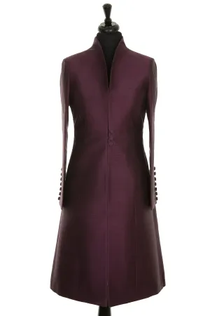 Avani Coat in Aubergine