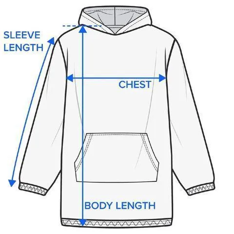 Beach Painting Wearable Blanket Hoodie