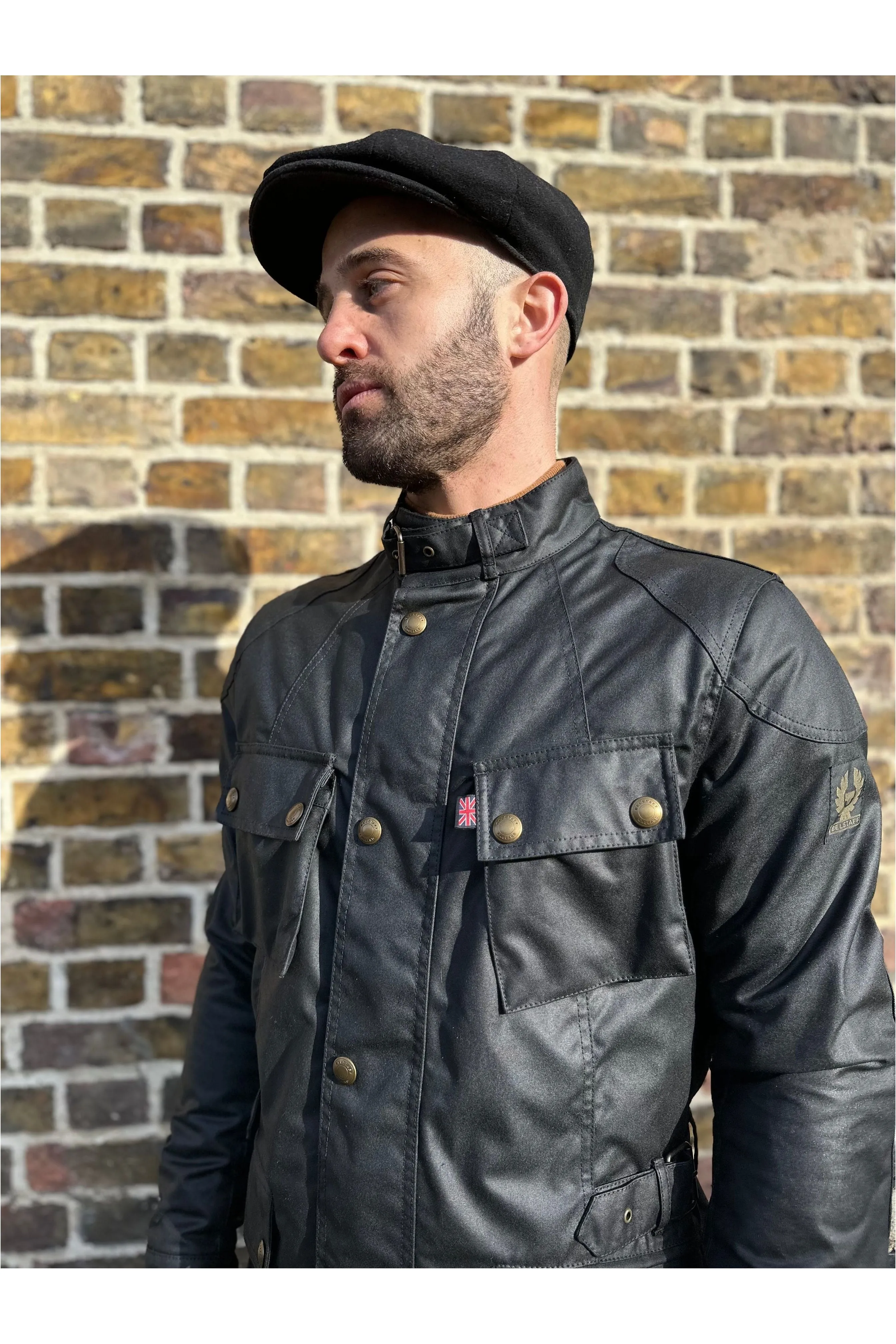 Belstaff - Crosby  Motorcycle Waxed Cotton Black - Jacket