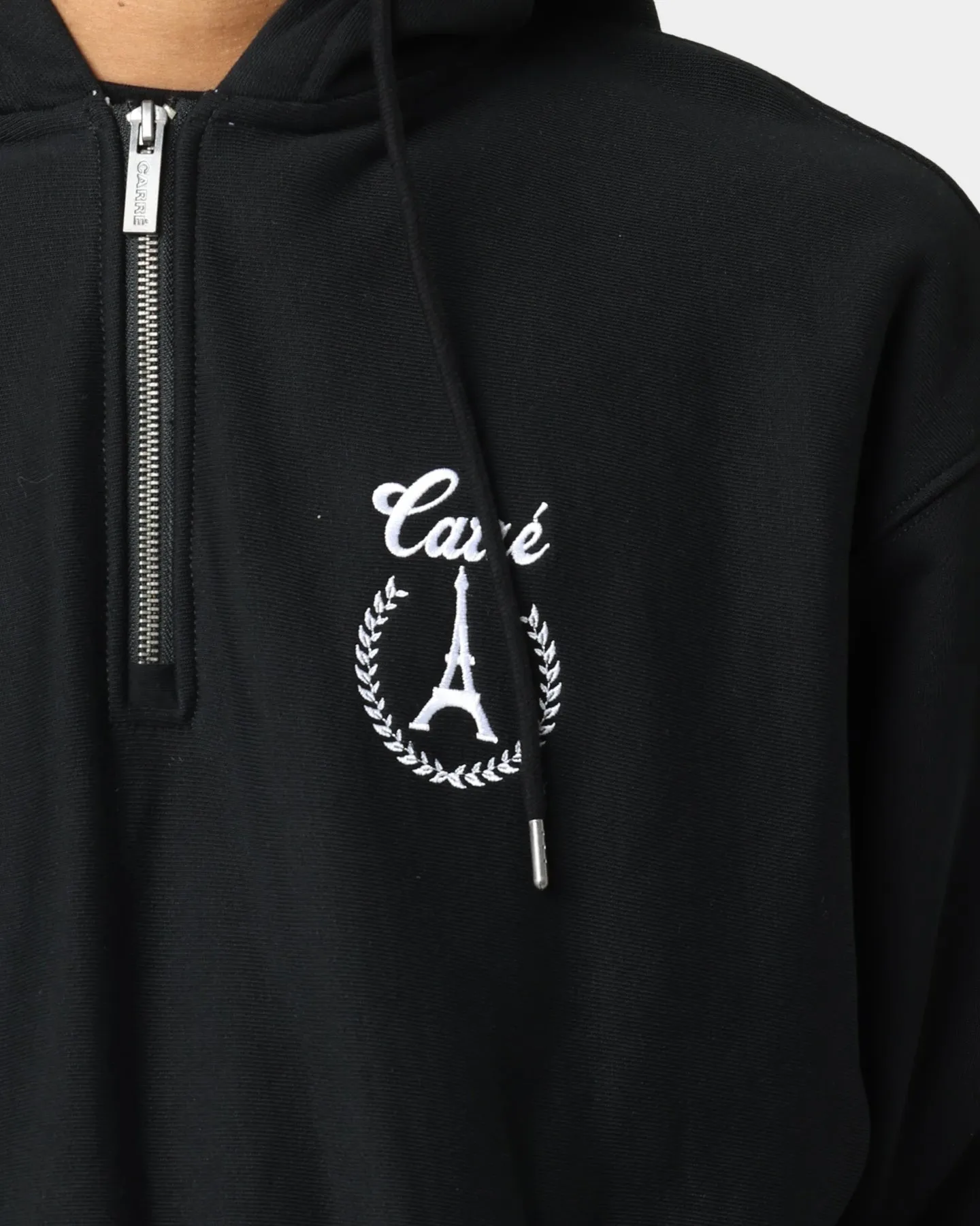 Carré Royale Quarter Zip Hoodie Black