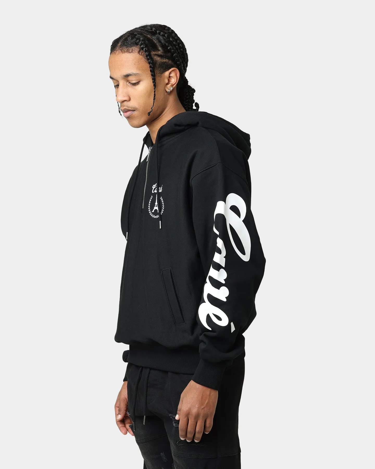 Carré Royale Quarter Zip Hoodie Black