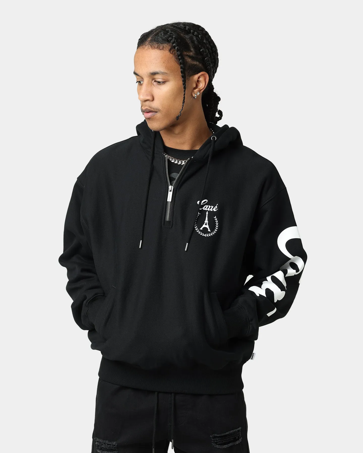 Carré Royale Quarter Zip Hoodie Black