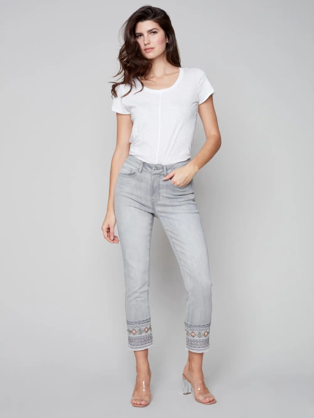 Charlie B. Jeans C5345R-431A-393 Soft Grey