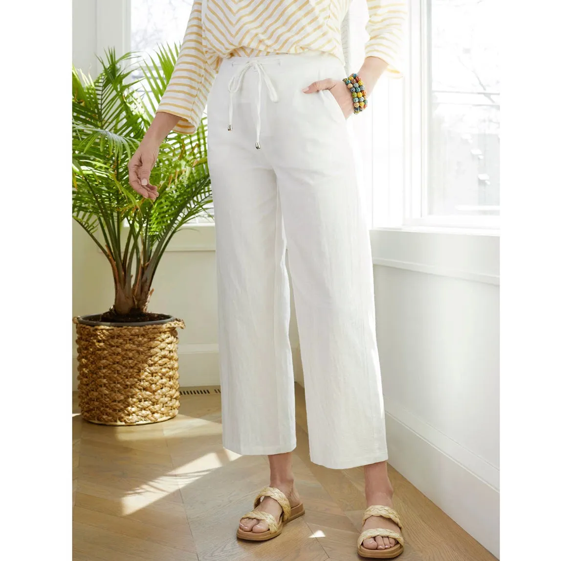 Cotton Wide Leg Pants Women