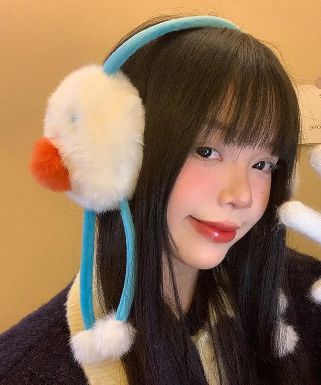 Cute Fuzzy Fur Fluffy Warm Earmuffs For Women In Winter WB026