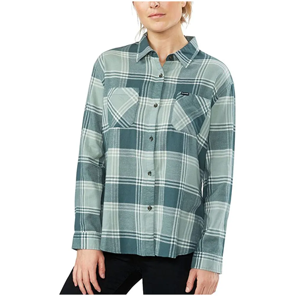 Dakine Womens Balsam Green Ellis Lightweight Flannel Shirts - 10001625-BALSAMGREEN-XL