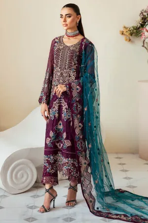 Dastoor By Ramsha Unstitched 3 Piece Luxury Chiffon Vol-01 Collection'2024-P-102