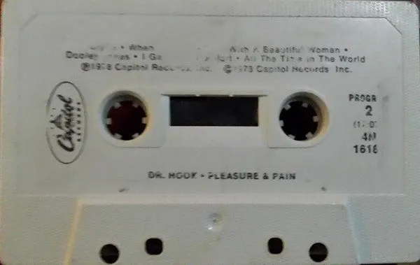 Dr. Hook - Pleasure & Pain (Cass, Album, RE) (VG )