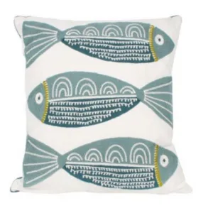 Finley 3 Fish Cushion - 43cm x 43cm