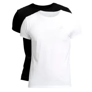 Gant 2 Pack Stretch Cotton Crew Neck T-Shirt - Black/White