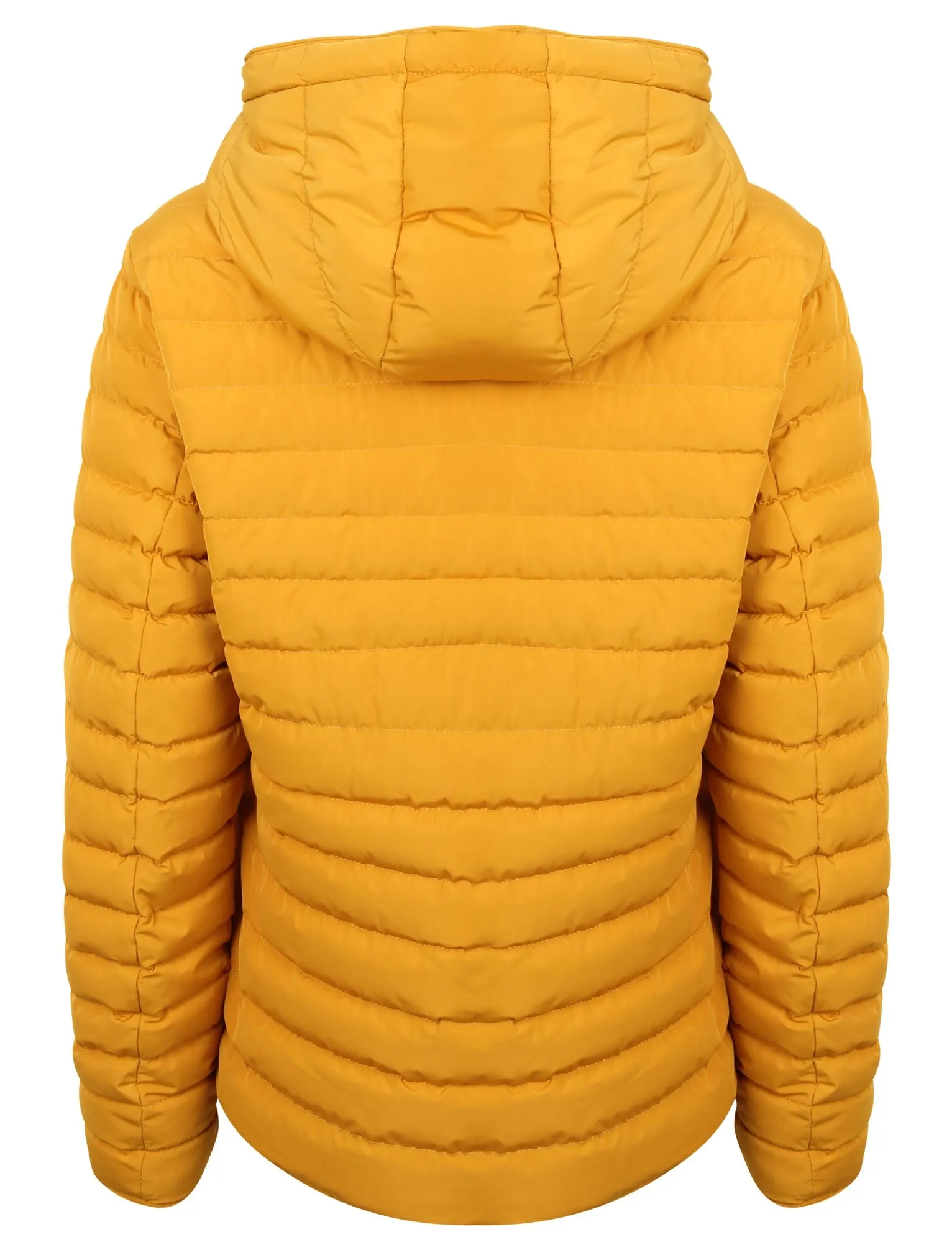 Ginger 2 Quilted Hooded Puffer Jacket in Old Gold - Tokyo Laundry