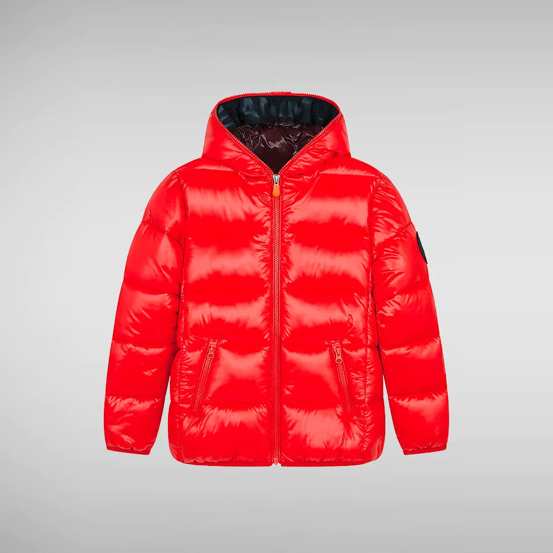 Girls' Kate Hooded Puffer Jacket In Sweet Red