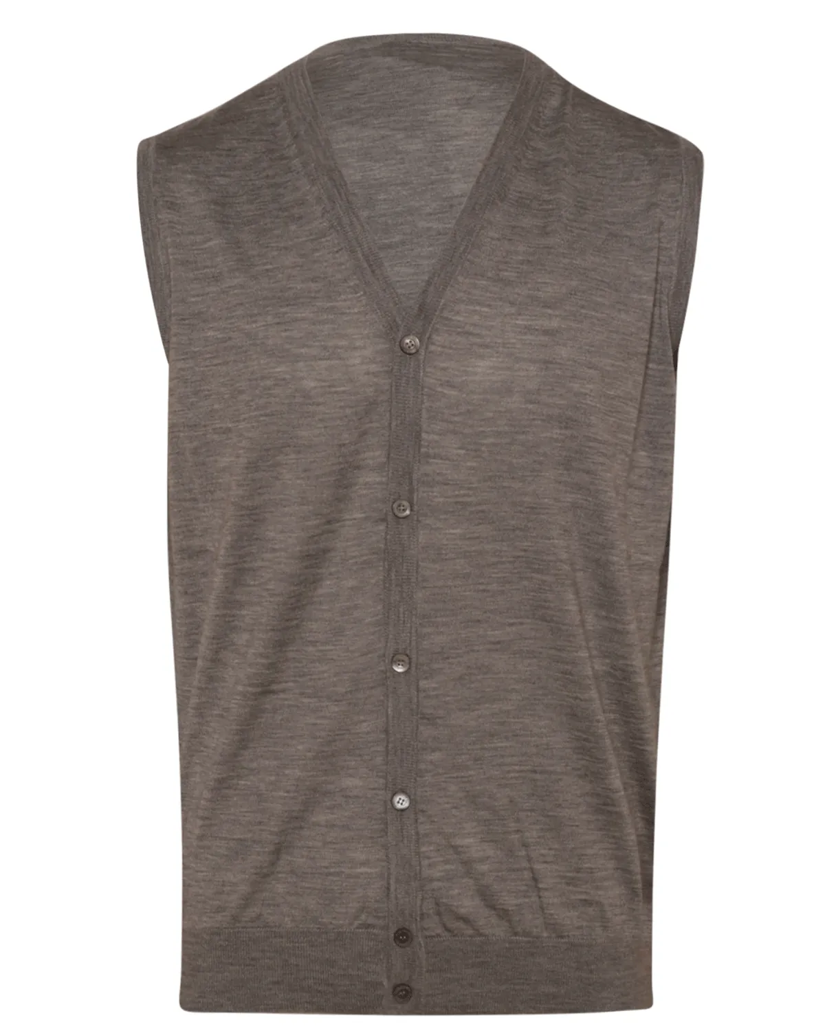 Grey Cashmere and Silk Blend Vest