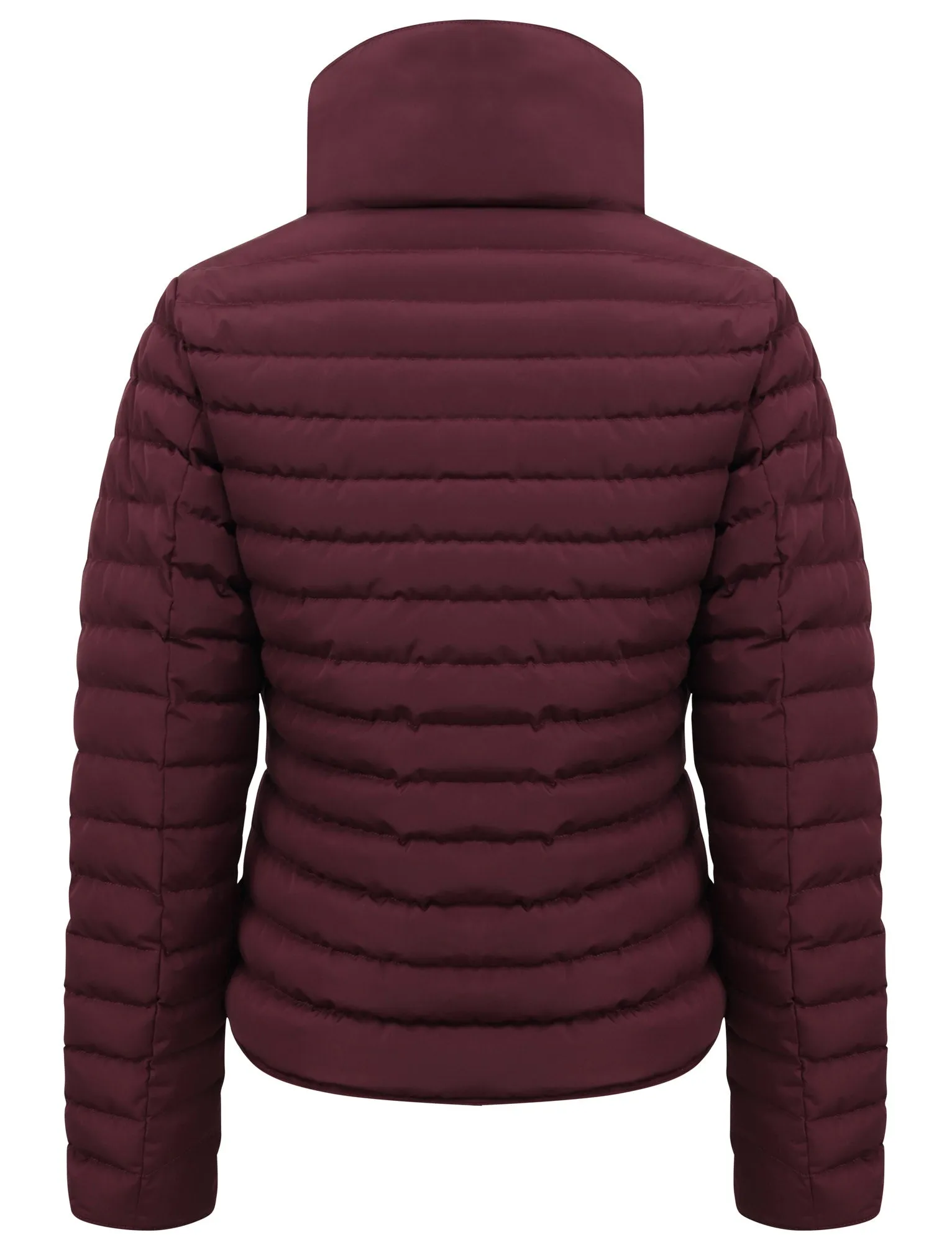 Honey Funnel Neck Quilted Jacket in Burgundy - Tokyo Laundry