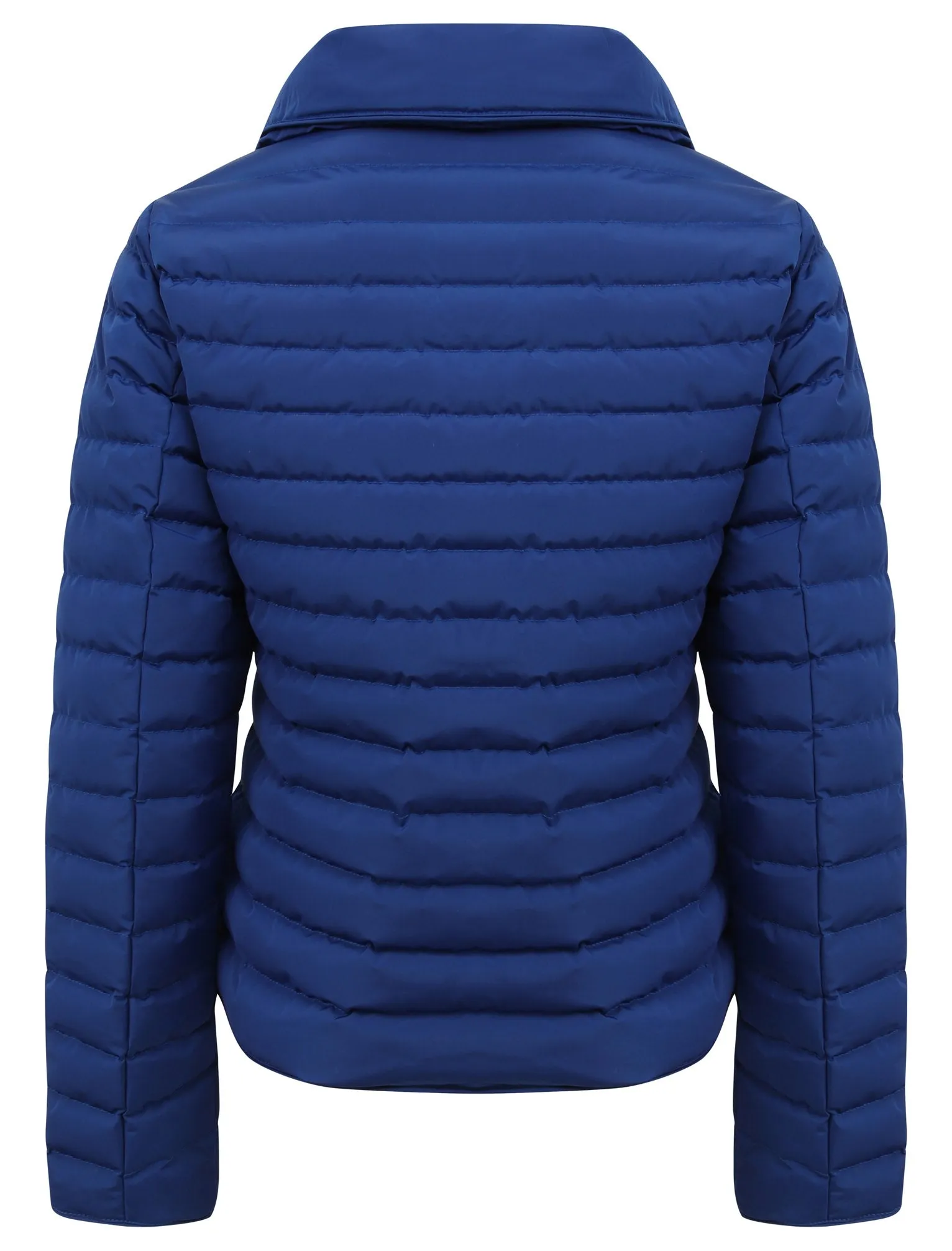 Honey Funnel Neck Quilted Jacket in Mazarine Blue - Tokyo Laundry