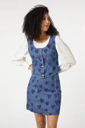 Indigo Hearts Vest