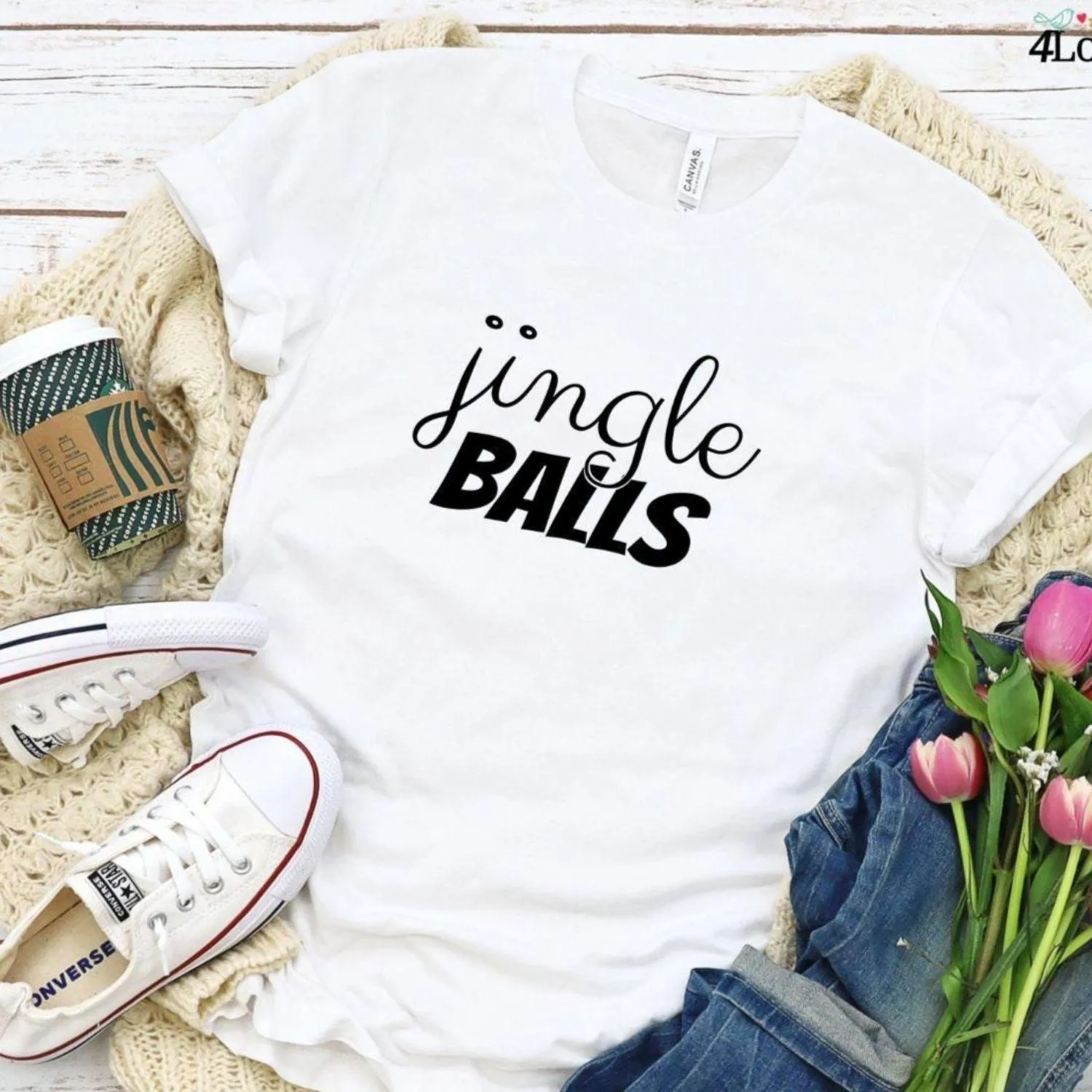 Jingle Balls & Tinsel Tits Matching Set - Funny Xmas Outfit for Couples.