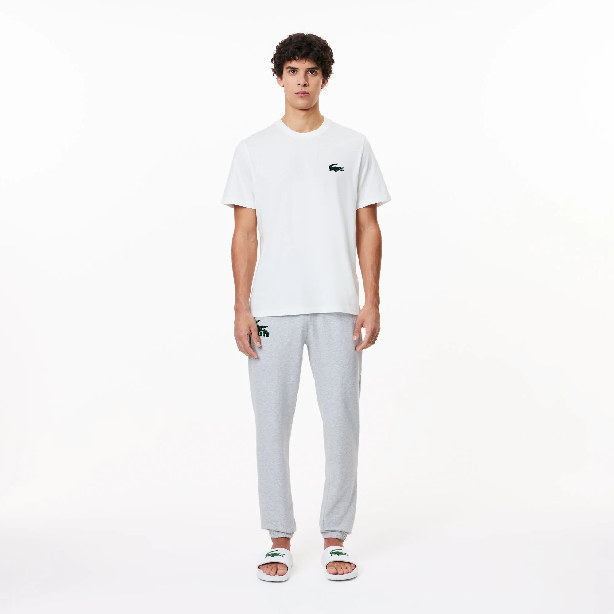 Lacoste Men's Loungewear T-Shirt - White/Sinople