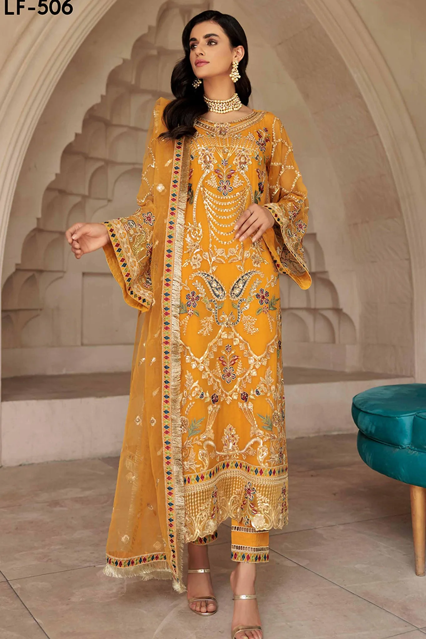 Le Festa by Emaan Adeel Unstitched 3 Piece Formal Edition'05 Collection'2022-LF-506