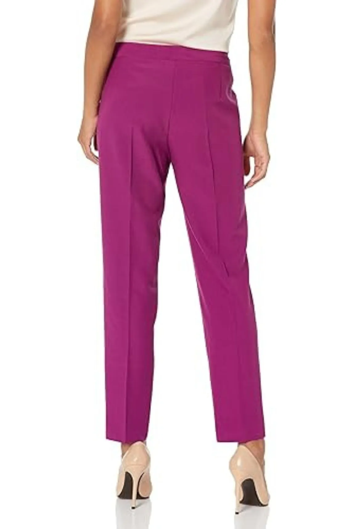 Le Suit Petite Stretch Crepe One Button Pantsuit