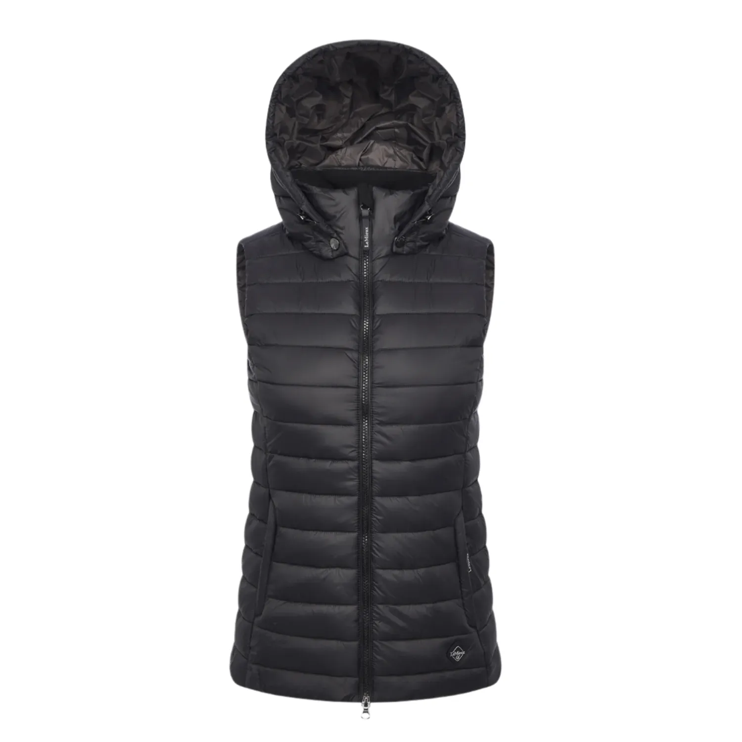 LeMieux Tilly Ladies Hooded Puffer Vest, Black