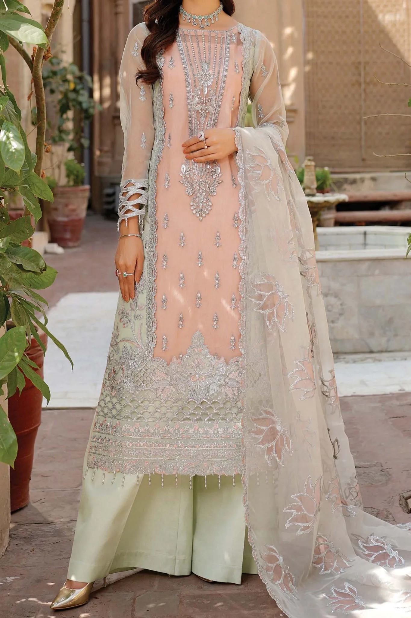 Lemilsa By Maryams Unstitched 3 Piece Formals Vol-08 Collection'2024-L-803