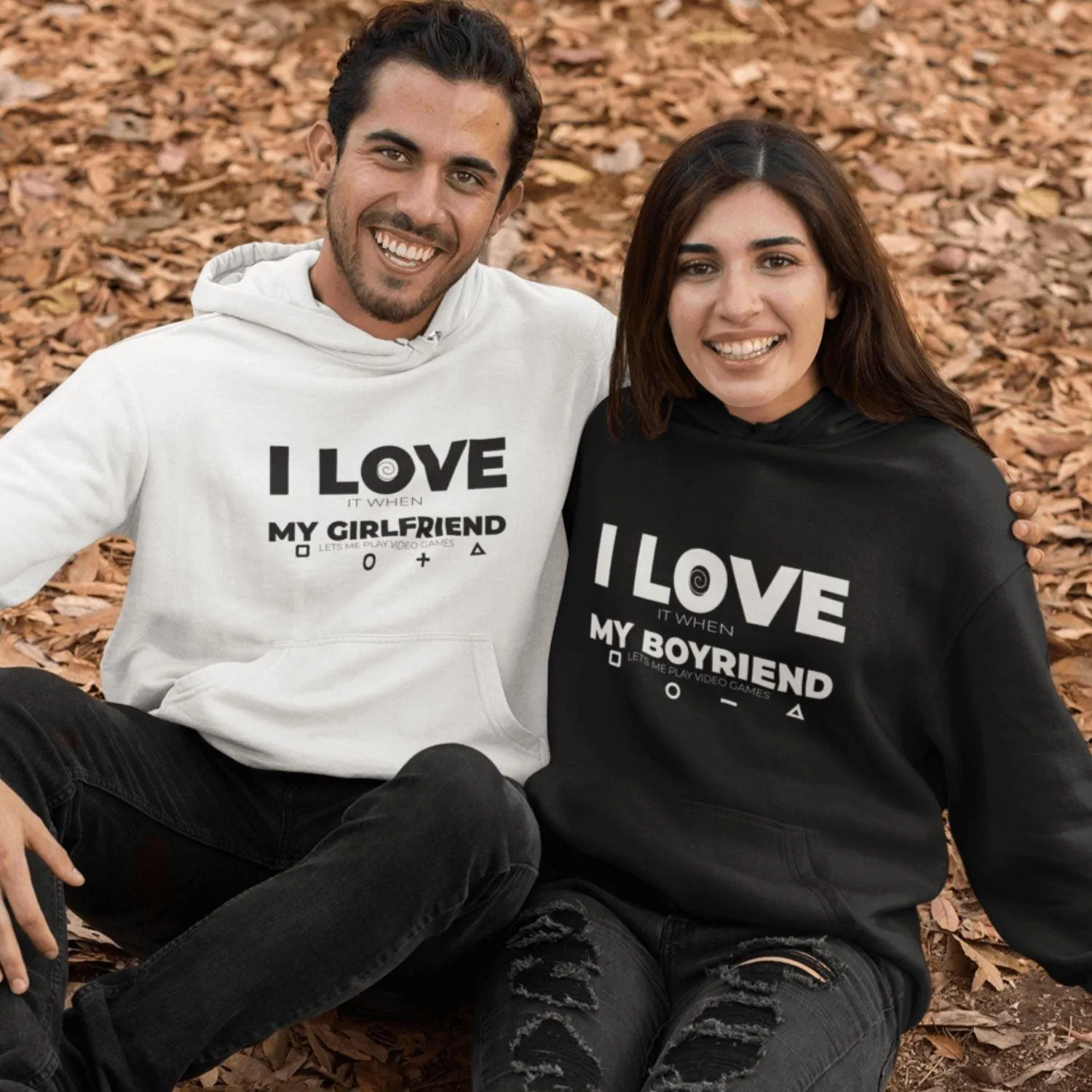 Matching Set: I Love Playing Video Games With My Girlfriend Tee & Hoodie