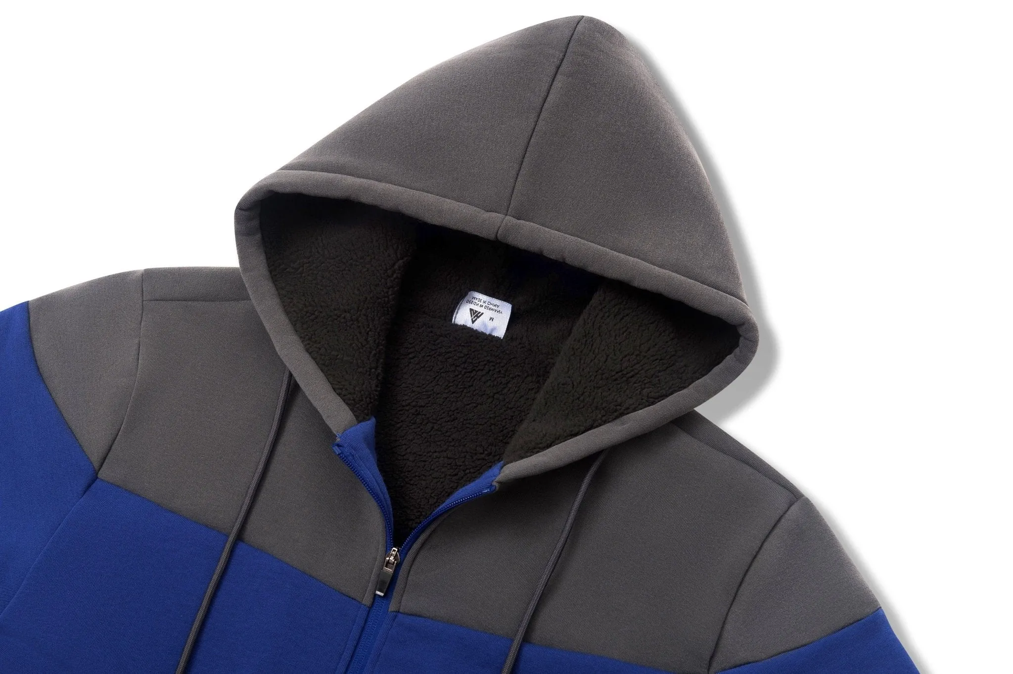 Men's Full Zip Up Micro Fleece Hoodie-ZPK006329