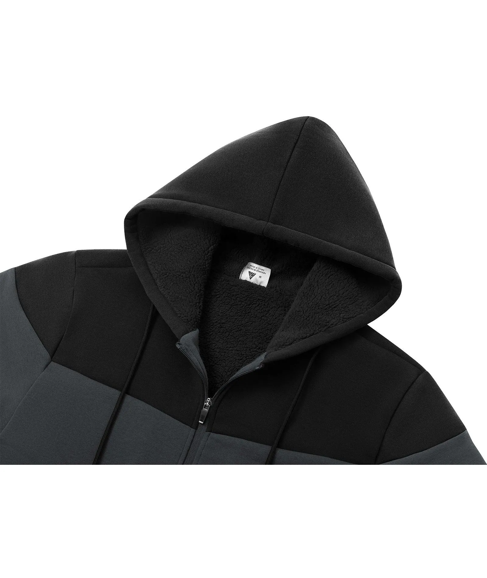 Men's Full Zip Up Micro Fleece Hoodie-ZPK006329