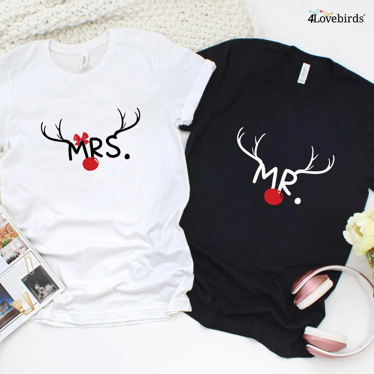 Mr & Mrs Christmas Matching Set - Enjoy Holiday Cheer Together