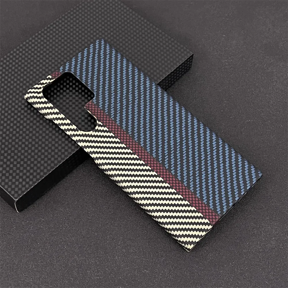 Oatsbasf Luxury Pure Aramid Fiber Case for Samsung Galaxy S23 Series Smartphones