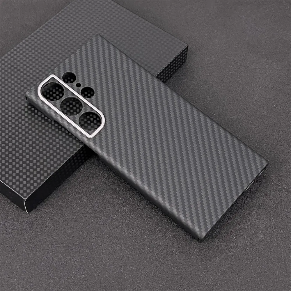 Oatsbasf Luxury Pure Aramid Fiber Case for Samsung Galaxy S23 Series Smartphones