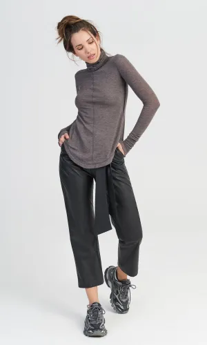 Outside Seam Turtleneck Top