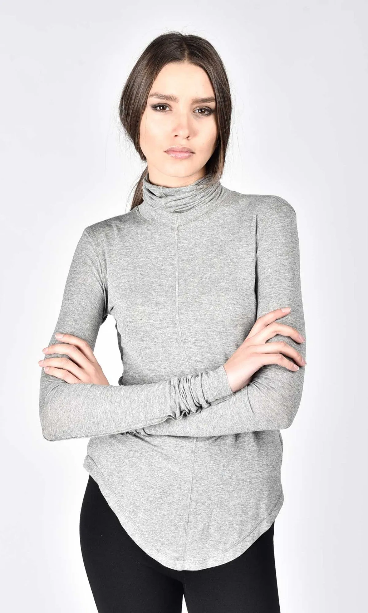 Outside Seam Turtleneck Top