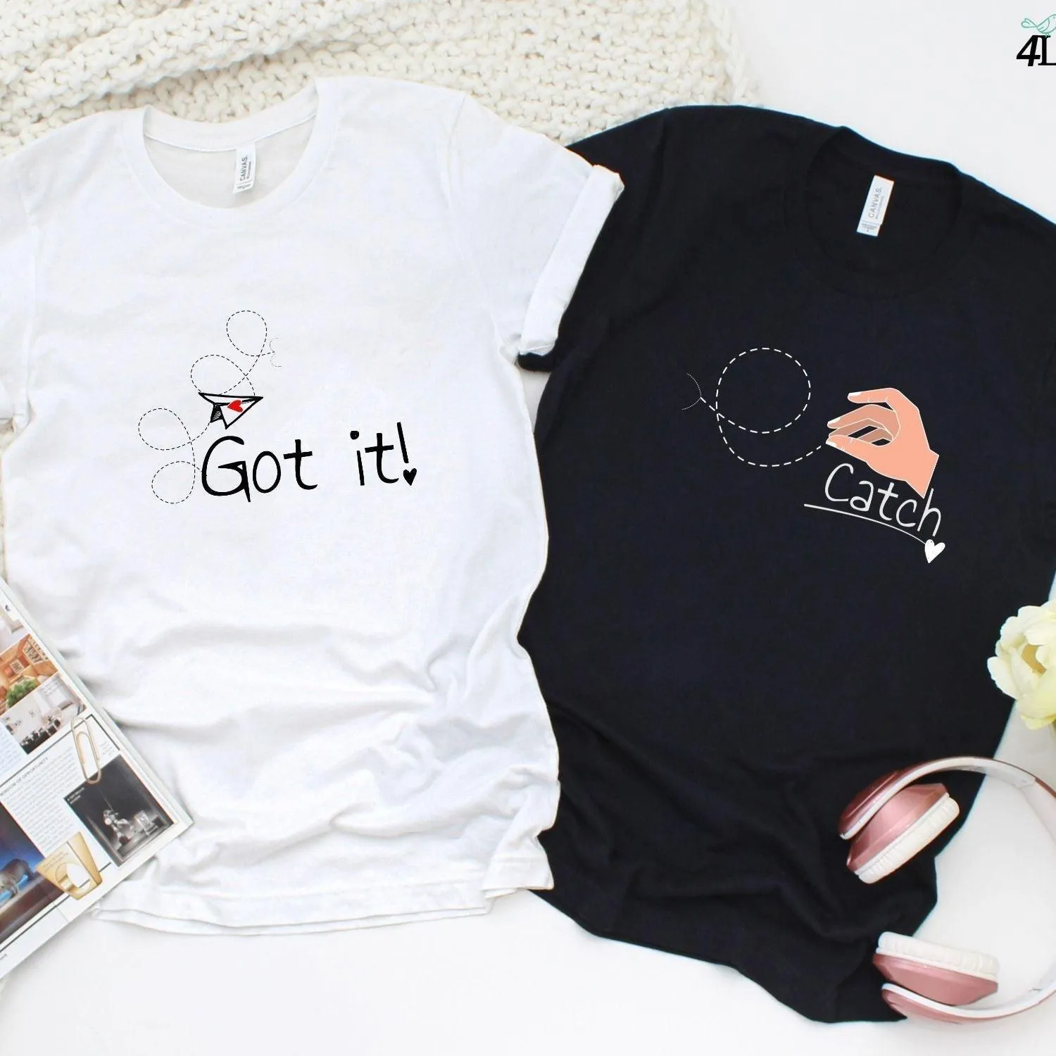 Paper Plane Matching Outfits - His & Hers Couple Gifts - Perfect Anniversary Present