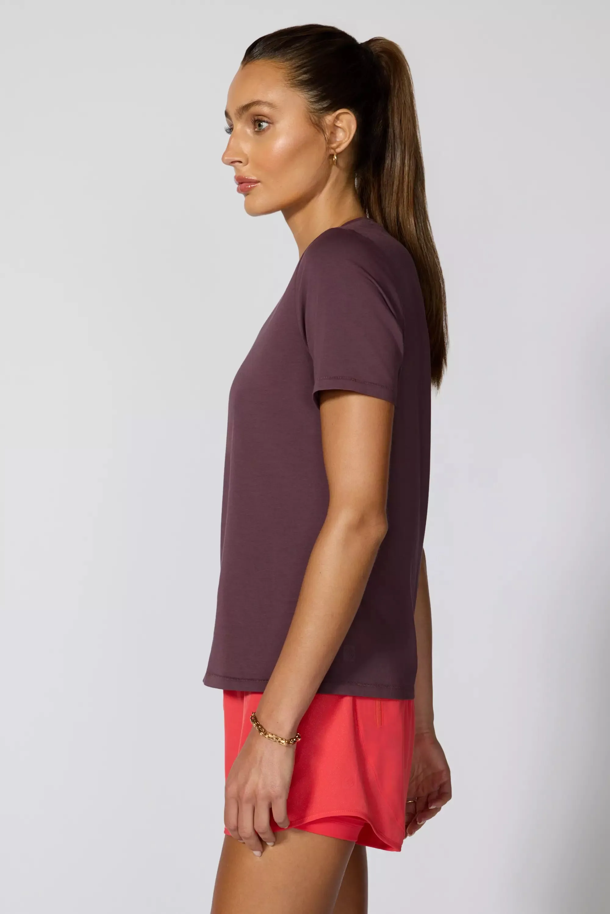 Pima Cotton Classic Fit Tee - Huckleberry