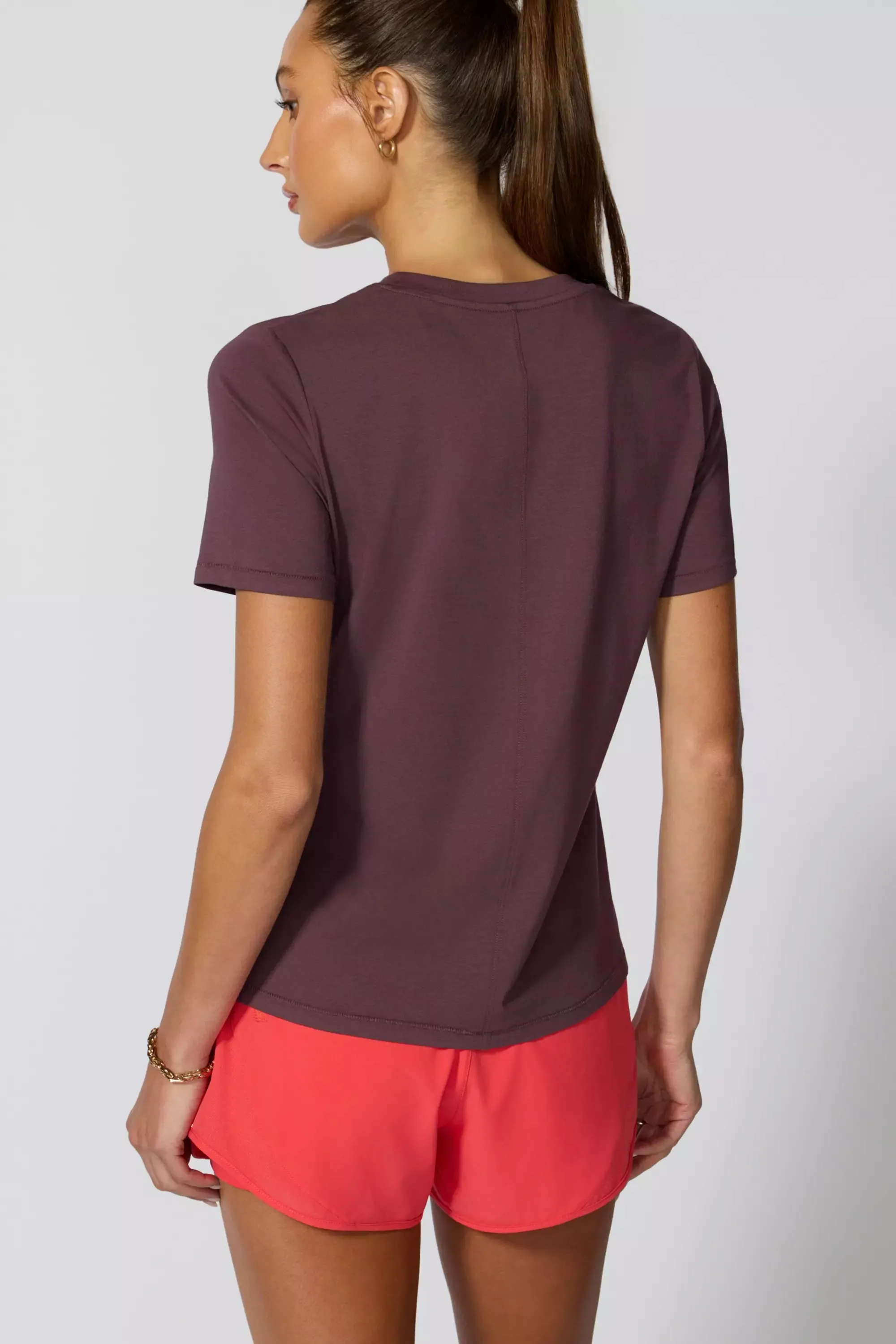 Pima Cotton Classic Fit Tee - Huckleberry