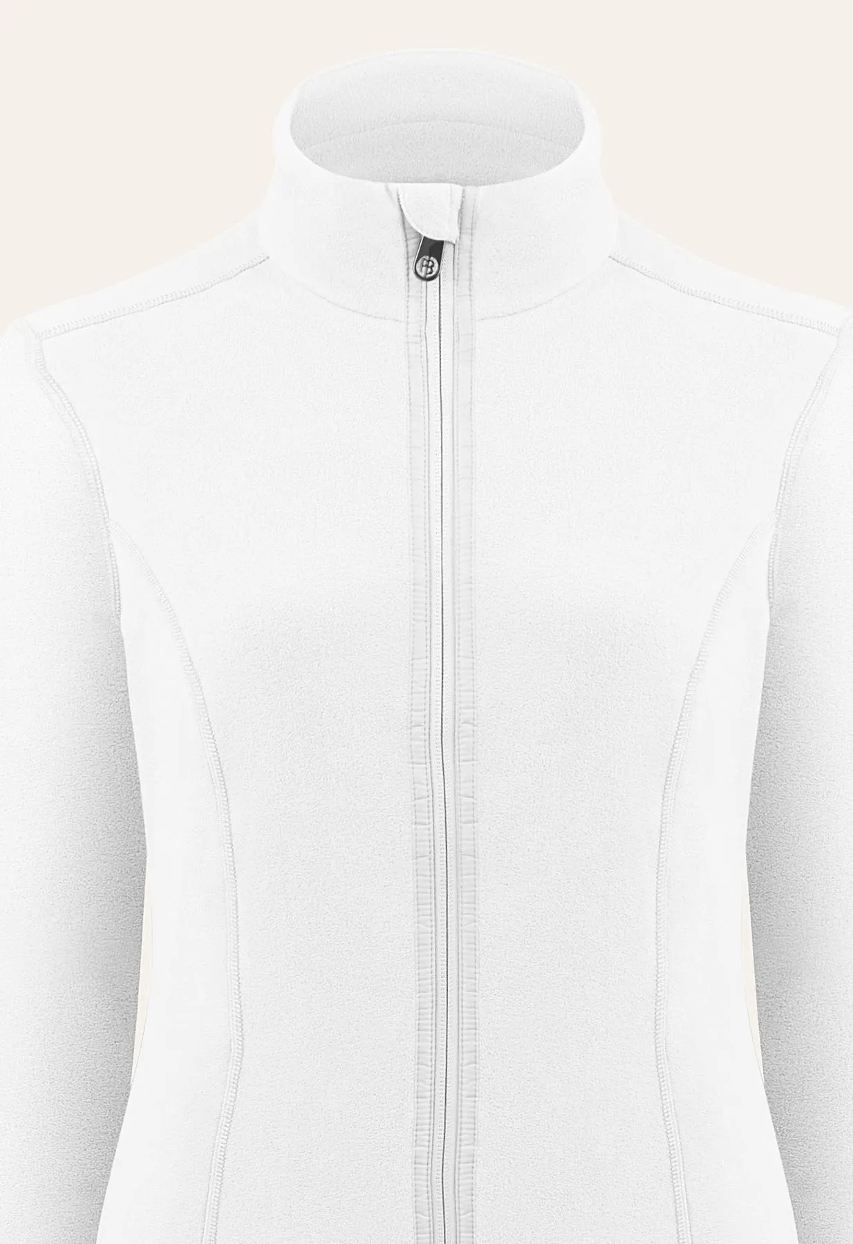 Poivre Blanc Micro Fleece Jacket in White