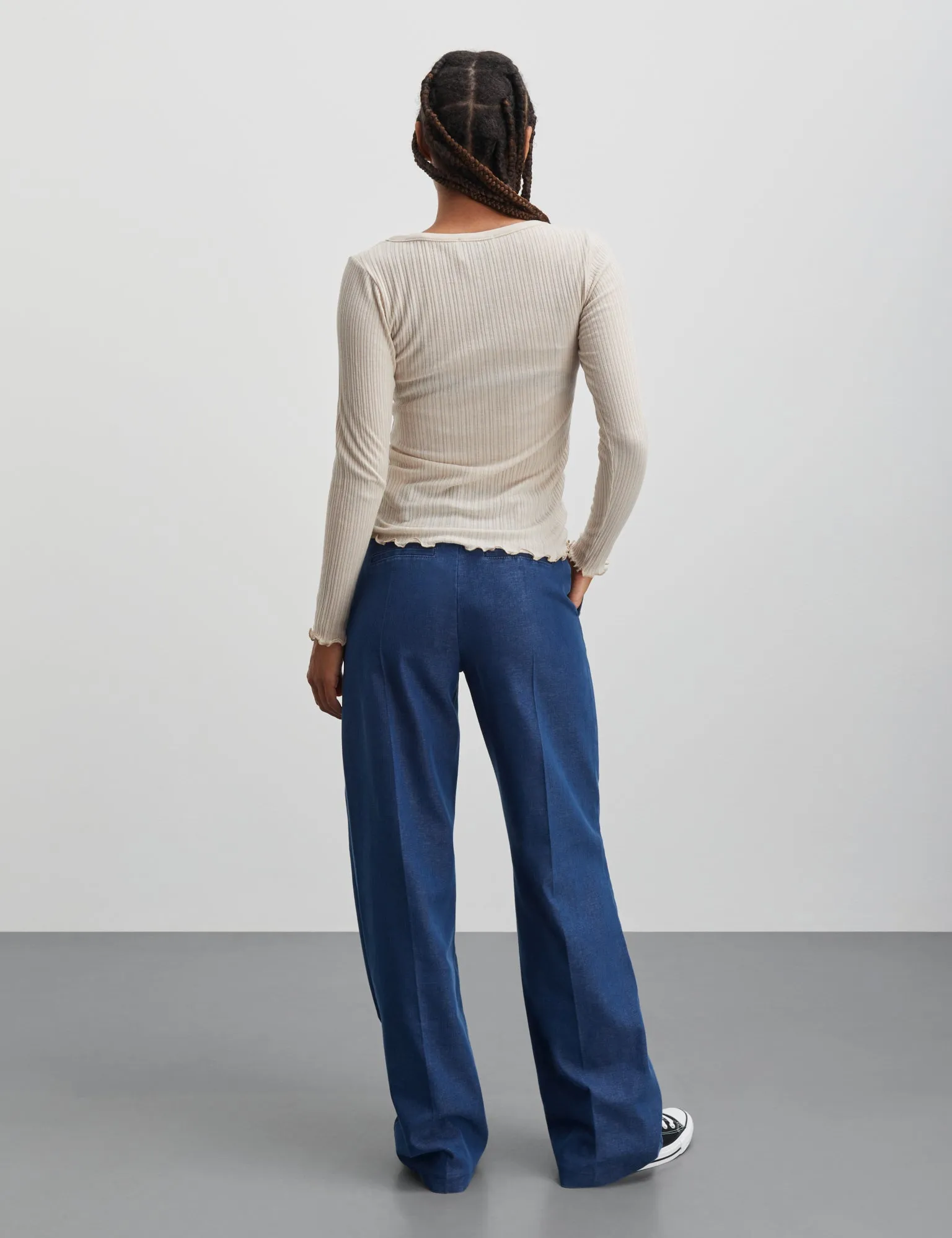 Soft Denim Perry Pants, Sargasso Sea