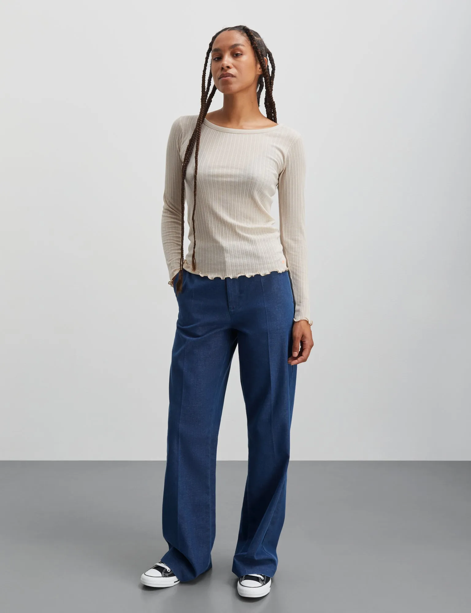 Soft Denim Perry Pants, Sargasso Sea