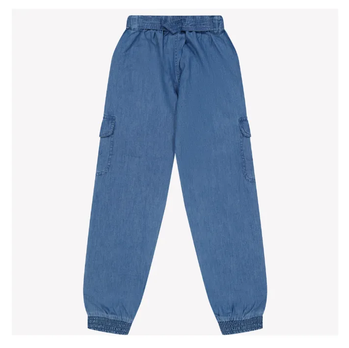 Soft Light Weight Denim Pant w Belt