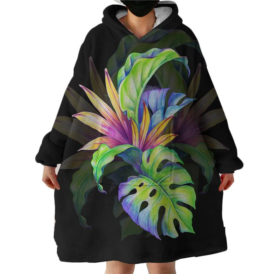 Tropical Love Wearable Blanket Hoodie