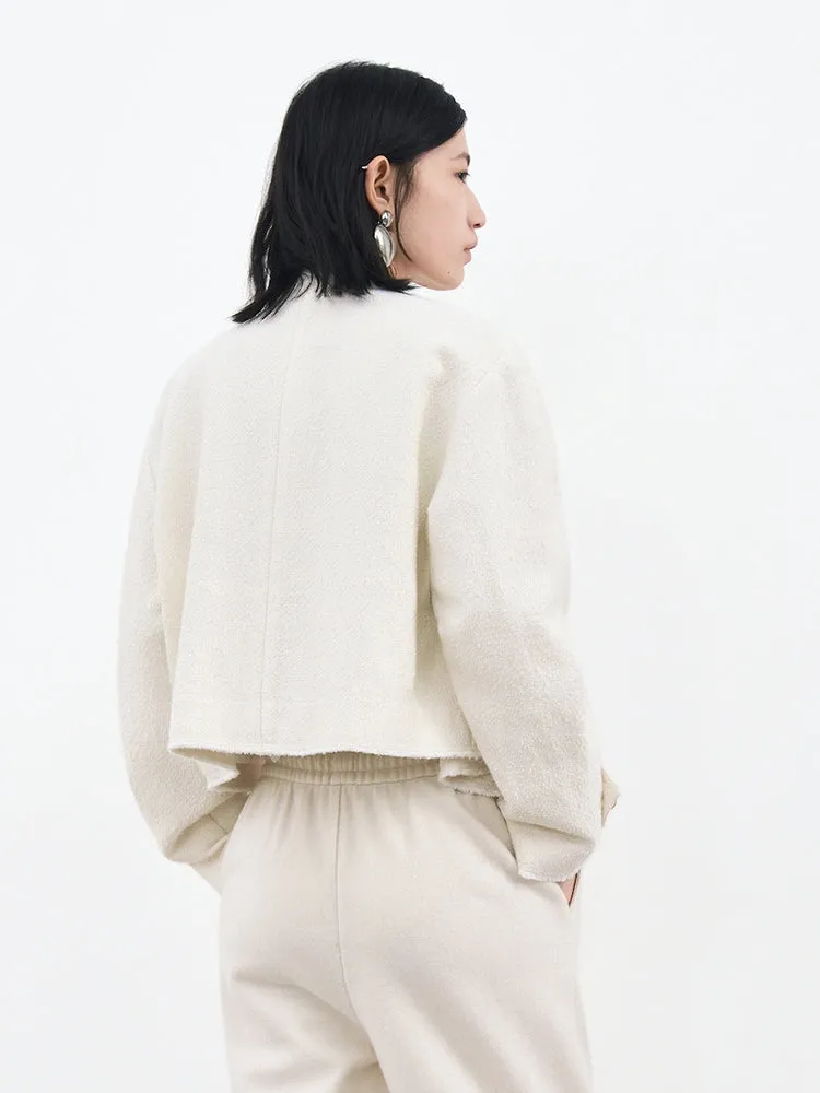 Vintage Cotton-blend Cropped Coat