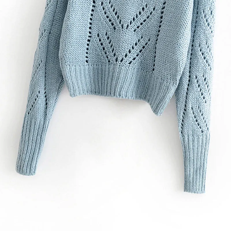 Women Striped Jumper Sweater Turtleneck