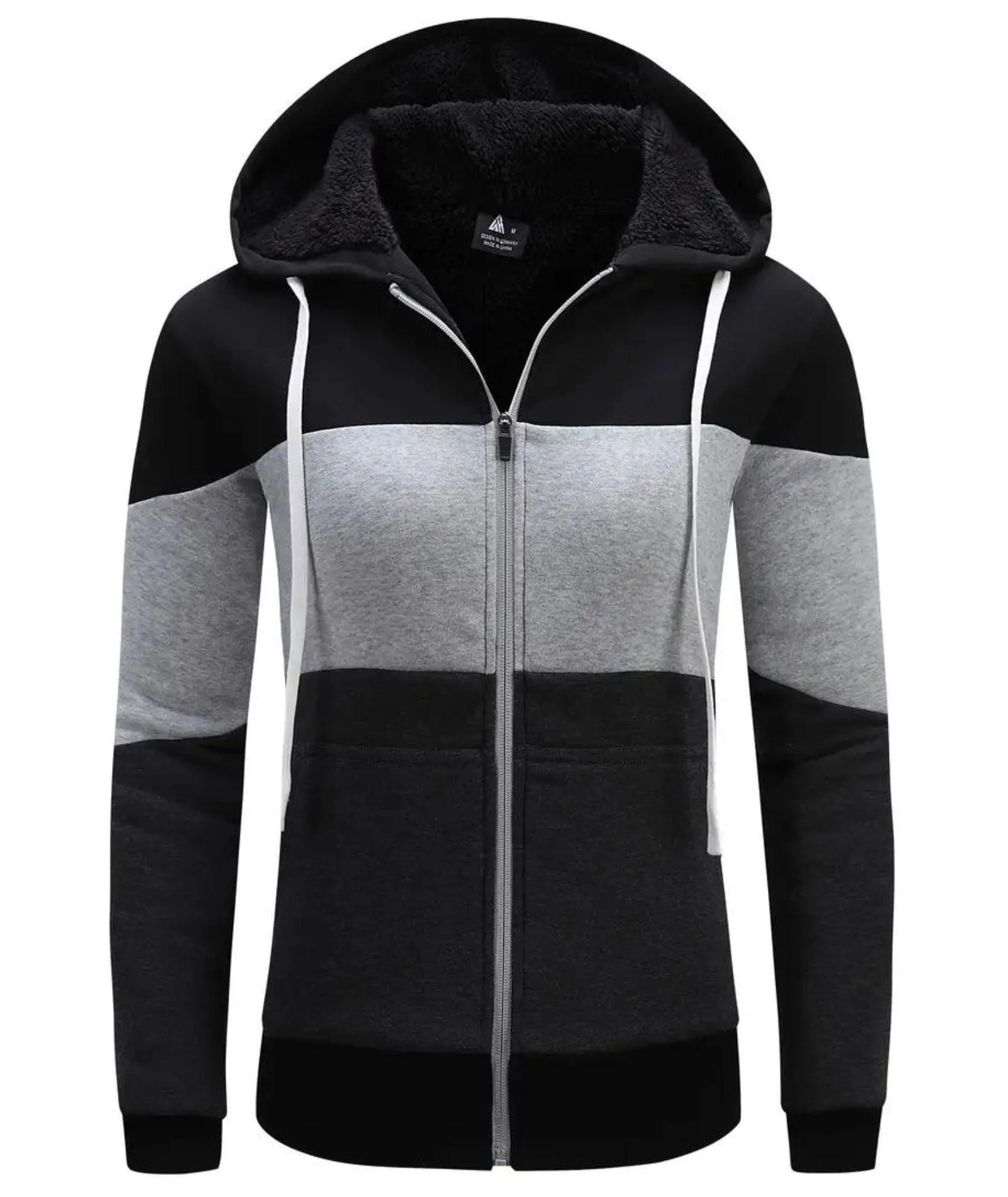 Women's Activewear Fleece Lined Sports Hoodie-ZPK006735