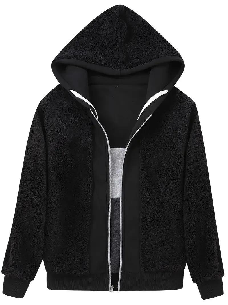 Women's Activewear Fleece Lined Sports Hoodie-ZPK006735