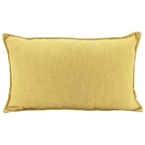 Yellow Linen Cushion - 30cm x 50cm