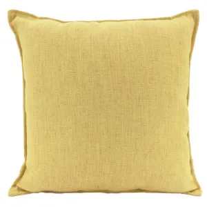 Yellow Linen Cushion - 45cm x 45cm